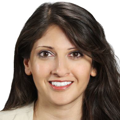 A headshot of Raina Shah, MSE-CPSM-CPE wearing a light suit